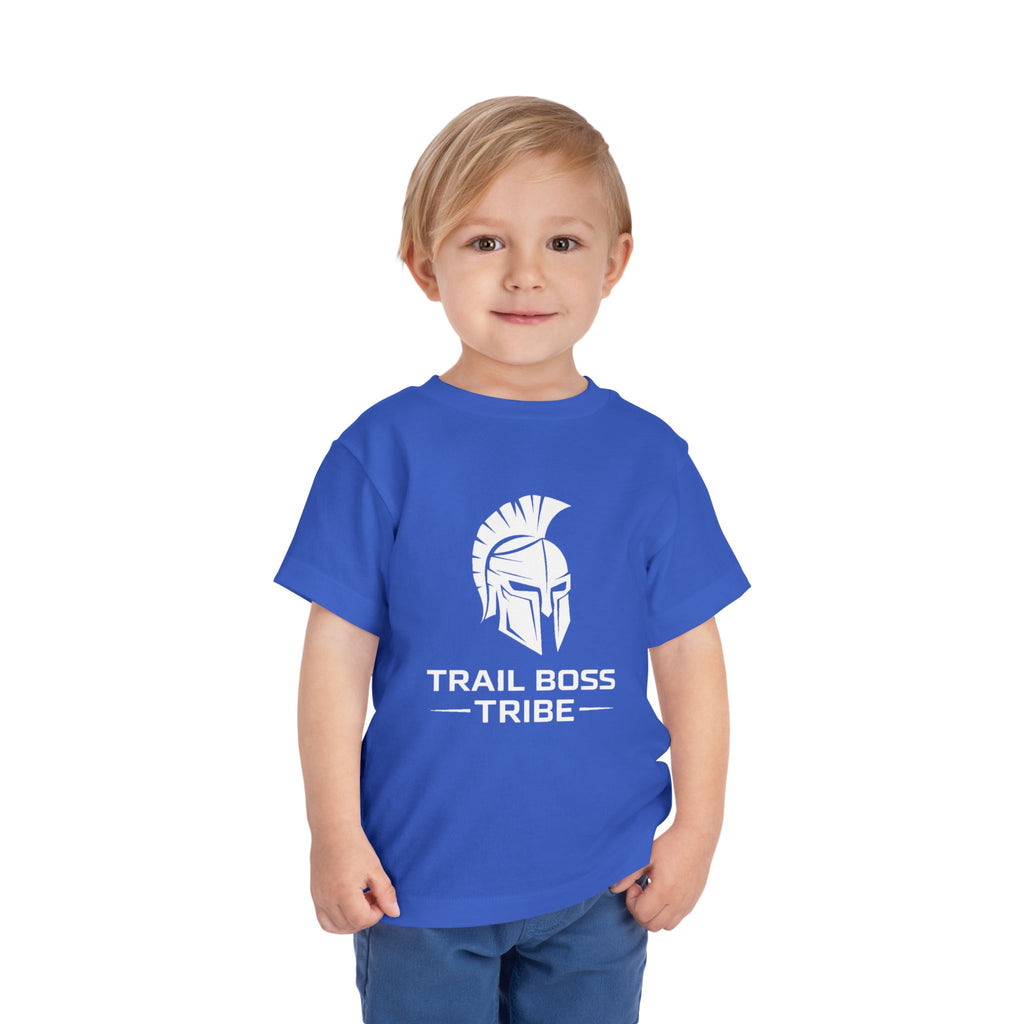 Toddler Tee — "Trail Boss Tribe" Spartan Helmet Kids Shirt