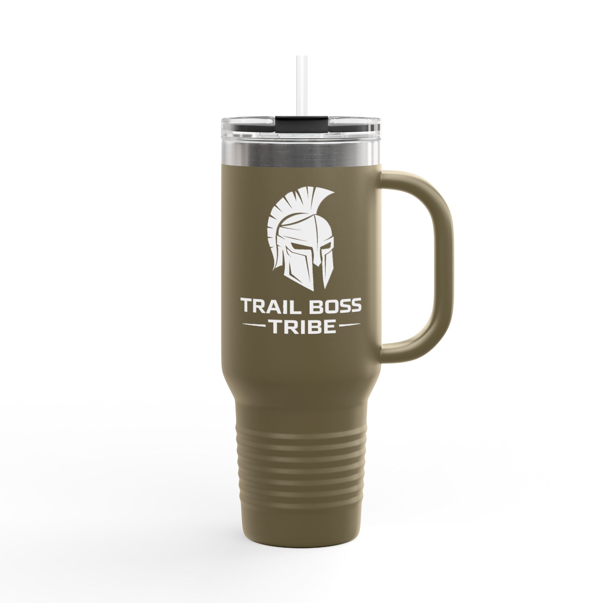40oz Insulated Travel Mug – Trail Boss Tribe Logo Stainless Tumbler