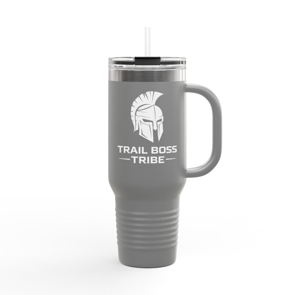 40oz Insulated Travel Mug – Trail Boss Tribe Logo Stainless Tumbler