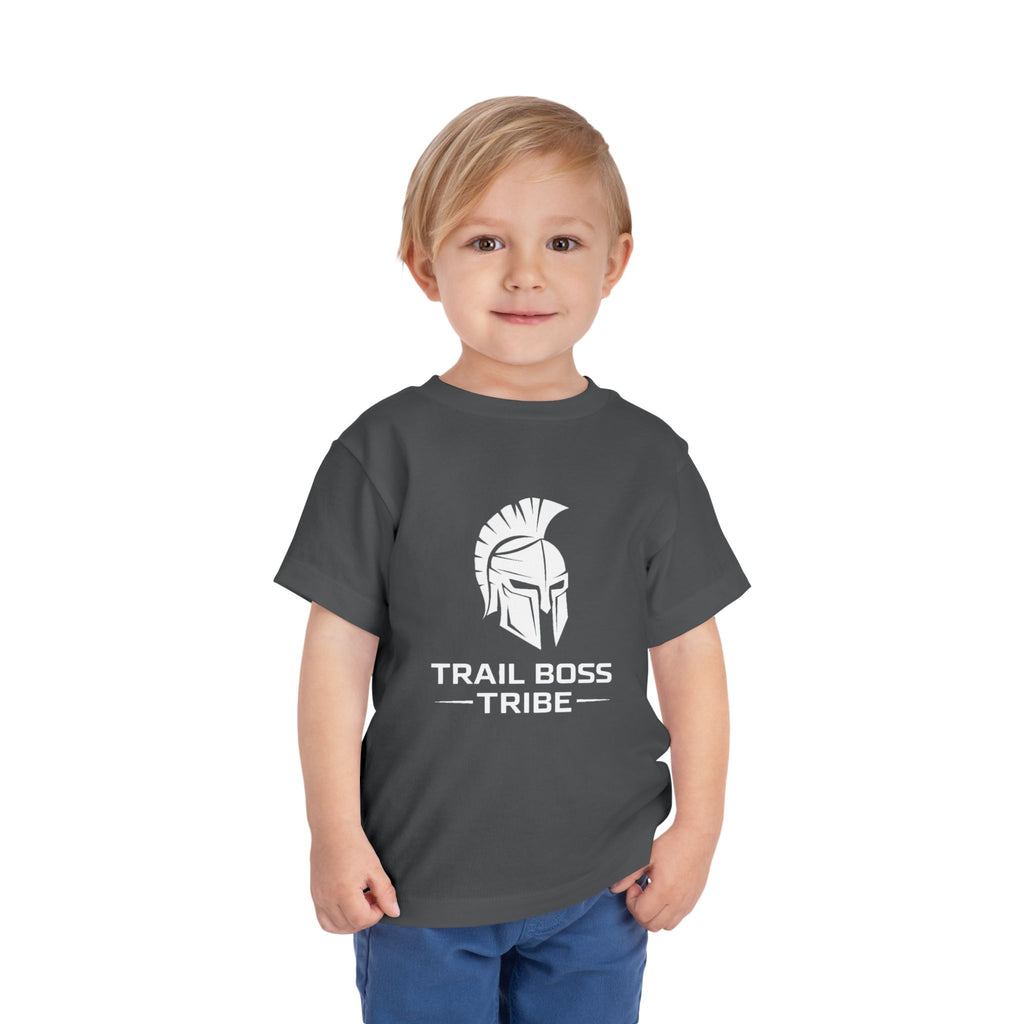 Toddler Tee — "Trail Boss Tribe" Spartan Helmet Kids Shirt